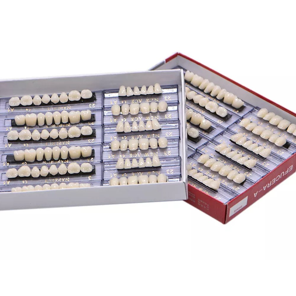 168Pc Dental Acrylic Resin False Teeth 23# Shade A1 Denture Full Upper Lower NEW