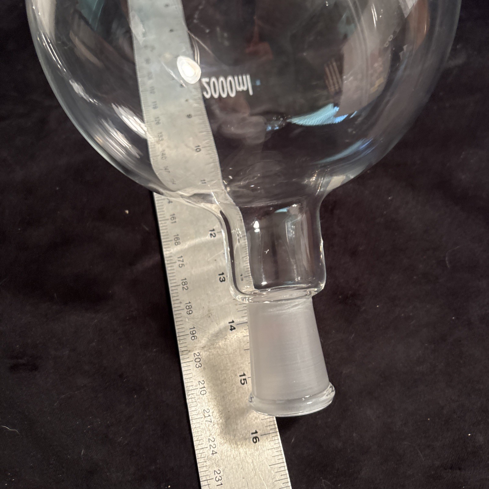 Laboratory Glass Chromatography Reservoir Capacity Flask 2000ml Unused Freeship!
