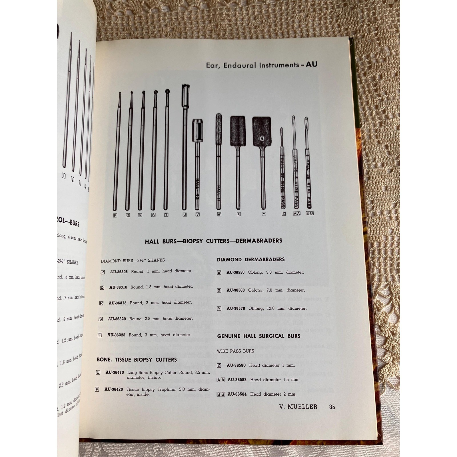 1969 Otology and Endaural Surgery Instruments Medical Instrument Catalog book