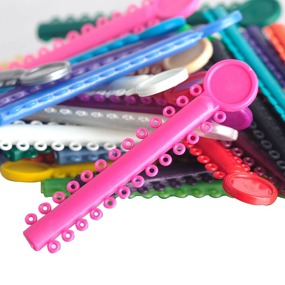 1040pc Dental Orthodontic Ligature Ties Braces Elastic Rubber Band Mixed ColorUS