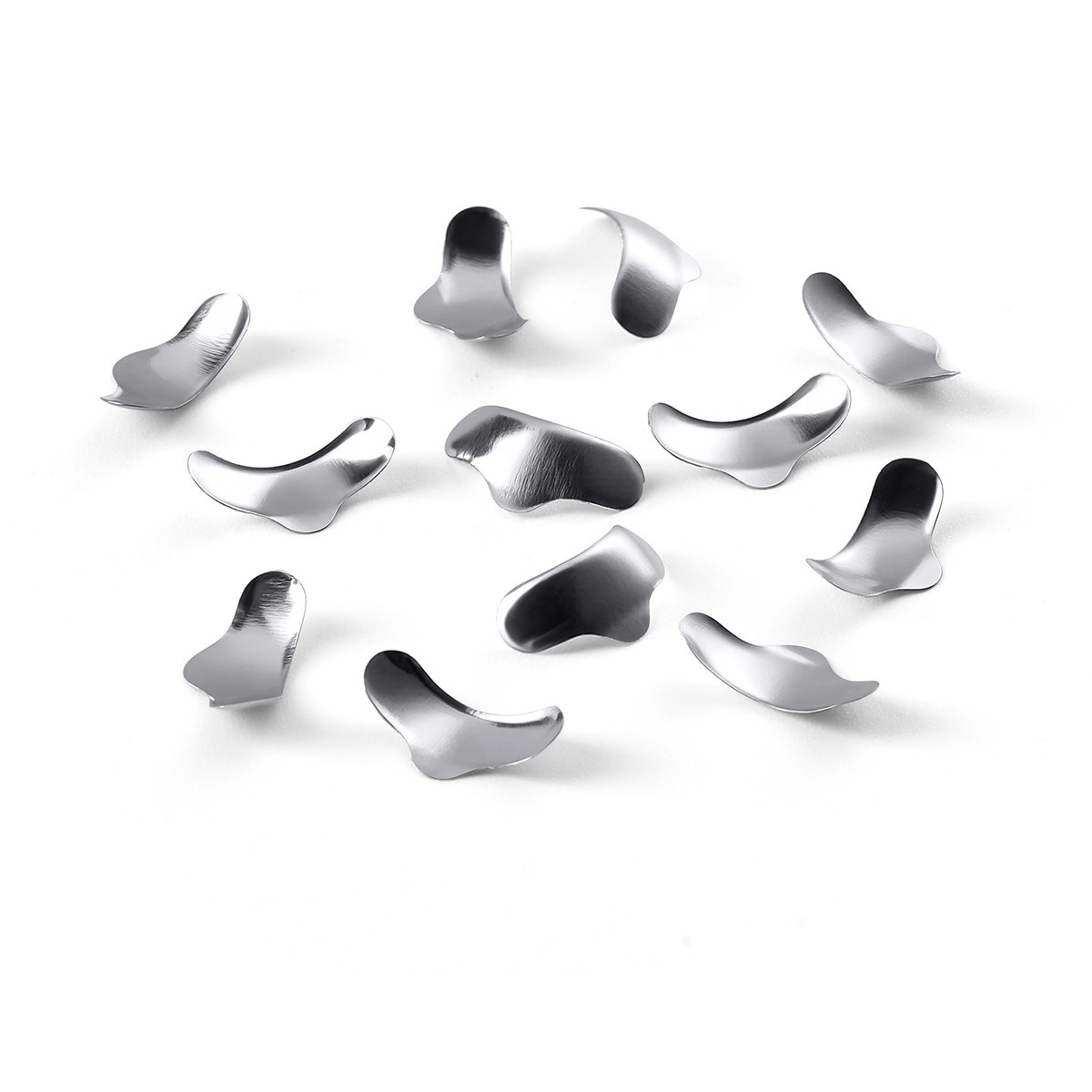 100Pcs/Box Dental Matrix Sectional Contoured Metal Matrices Band Resin Clamping