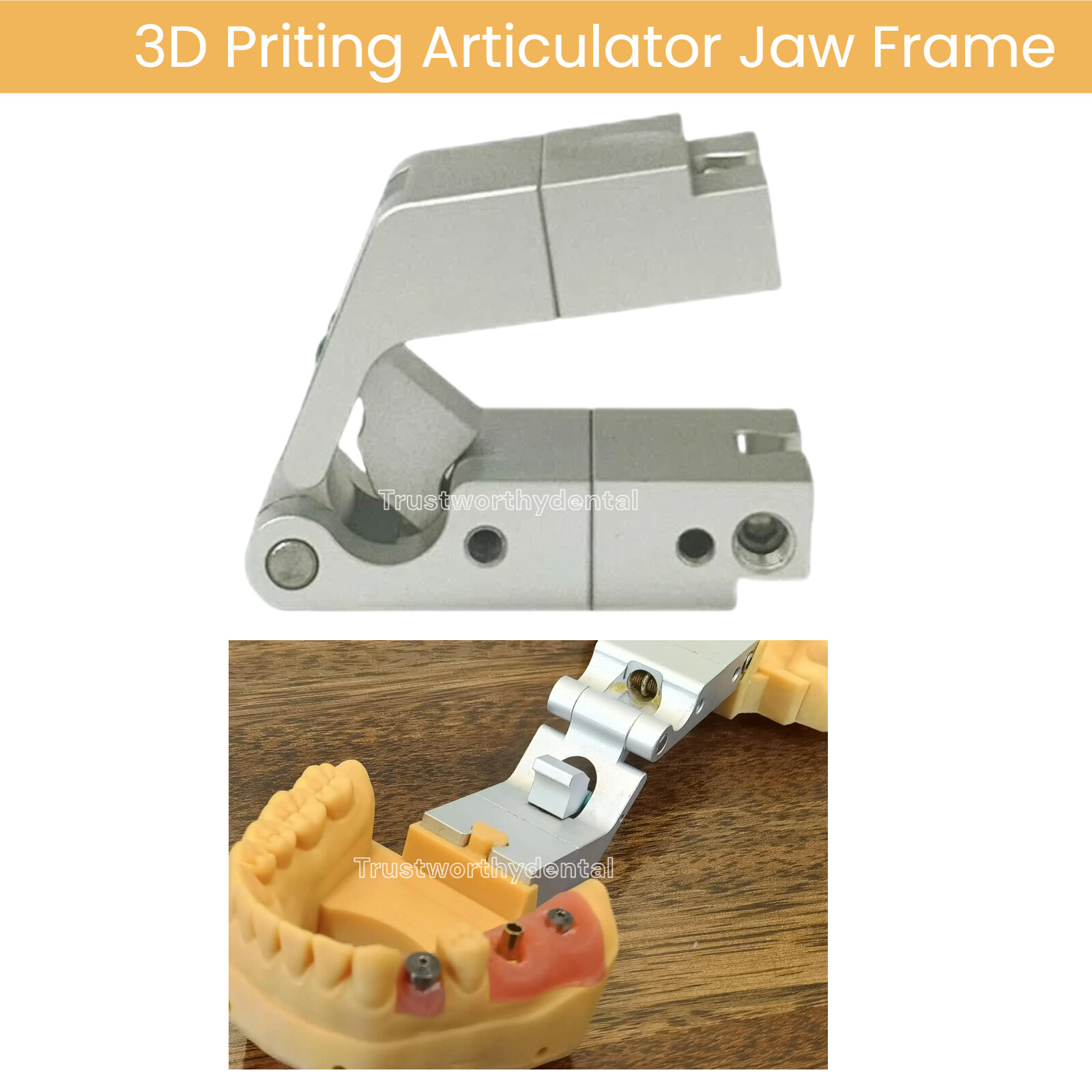 Dental 3Shape Articulator 3D Printing Digital Jaw Frame Bite Frame Print Model