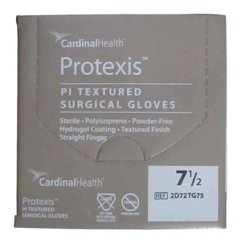 Protexis PI Polyisoprene Powder-Free Textured Surgical Gloves 7.5 Box:50