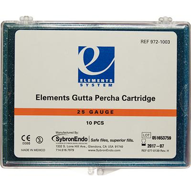 Endodontic elements Obturation Unit Cartridges – Gutta Percha By Kerr (10/pk)