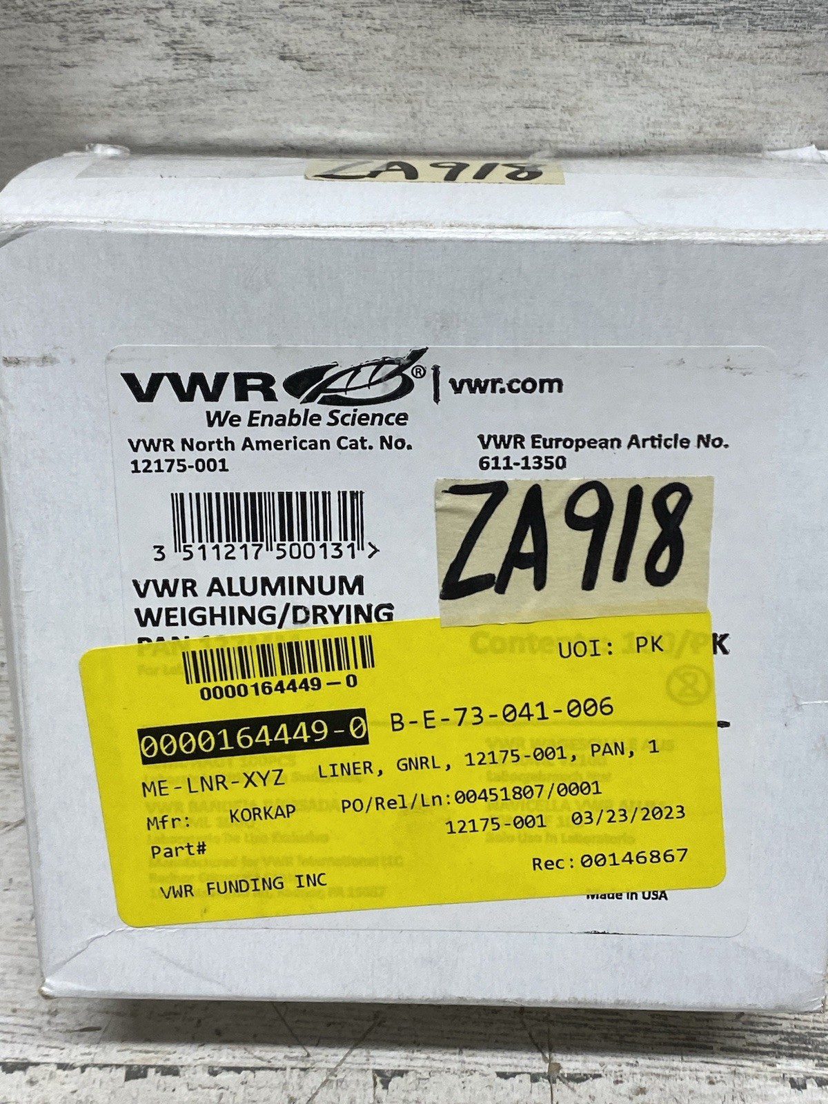 VWR Weighing Drying Aluminum Pans Cat. No. 12175-001 – 100 Pans New