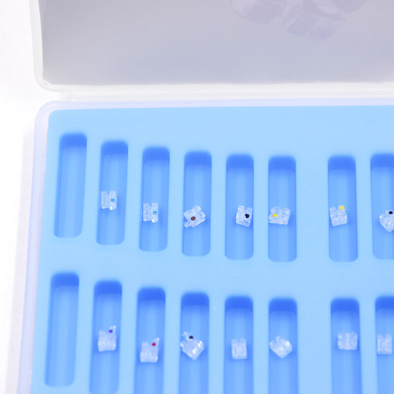 Dental Orthodontic Monocrystalline Braces Sapphire Bracket MBT Roth 022 345 Hook