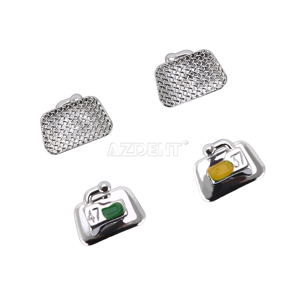 AZDENT Tubos bucales Bondable de ortodoncia dental Roth 0.022 2do molar Single