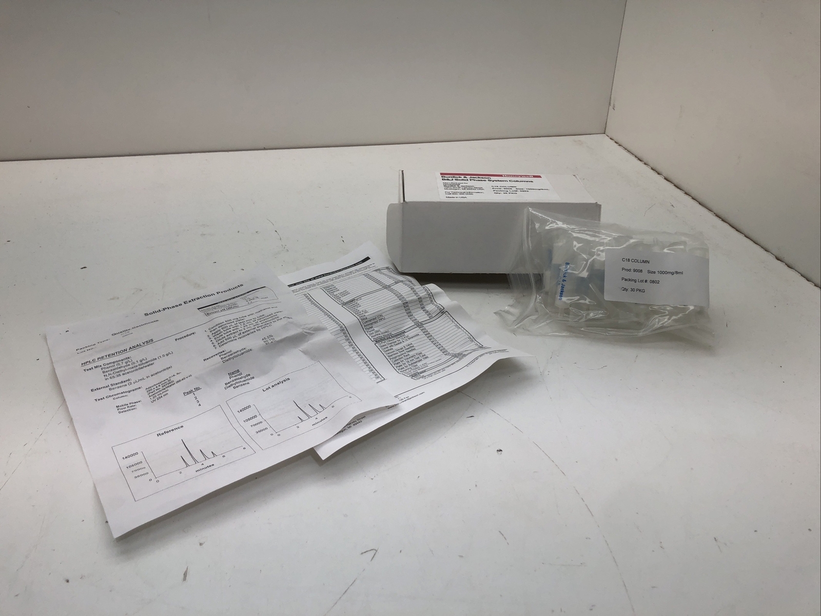 Burdick & Jackson 9008 Solid Phase System Columns 1000mg/8mL
