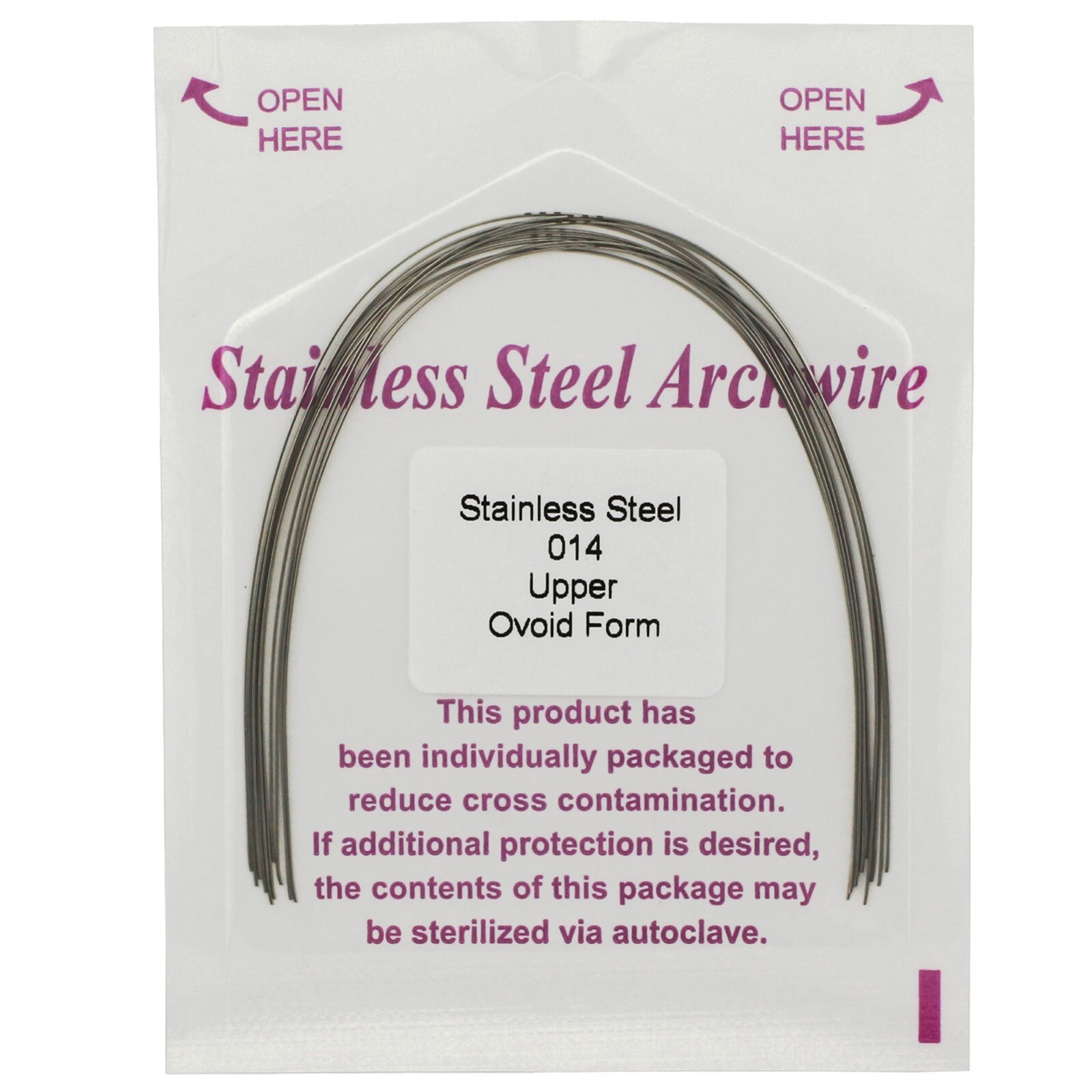 Arcos de ortodoncia acero inoxidable Orthodontic Arch Wire Stainless Steel SS