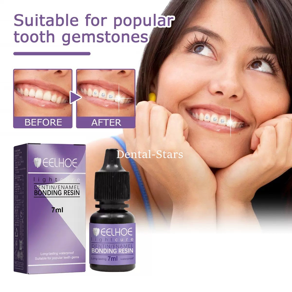 Dental Light Cure Universal Dentin Enamel Bonding Resin Adhesive 7ml/Bottle