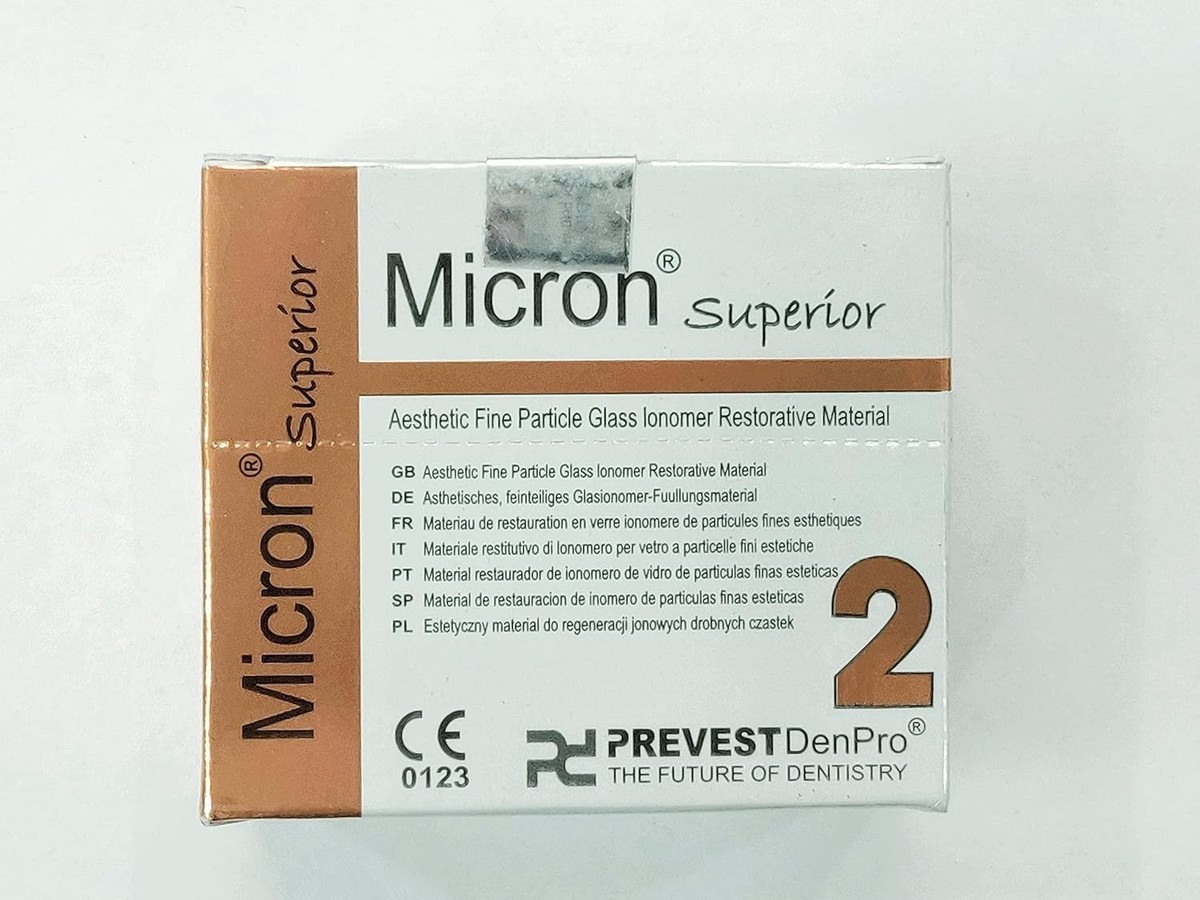 Prevest Denpro Micron Superior 2 Glass Ionomer Dental Cement Permanent GIC Glue