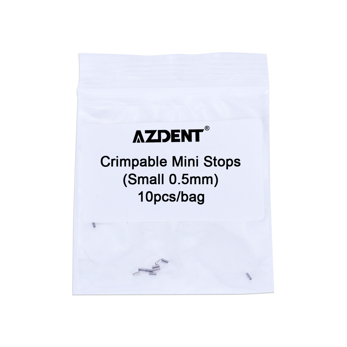 Dental Orthodontic Crimpable Hooks Mini Stops 0.5mm/0.8mm AZDENT 10pcs /Bag