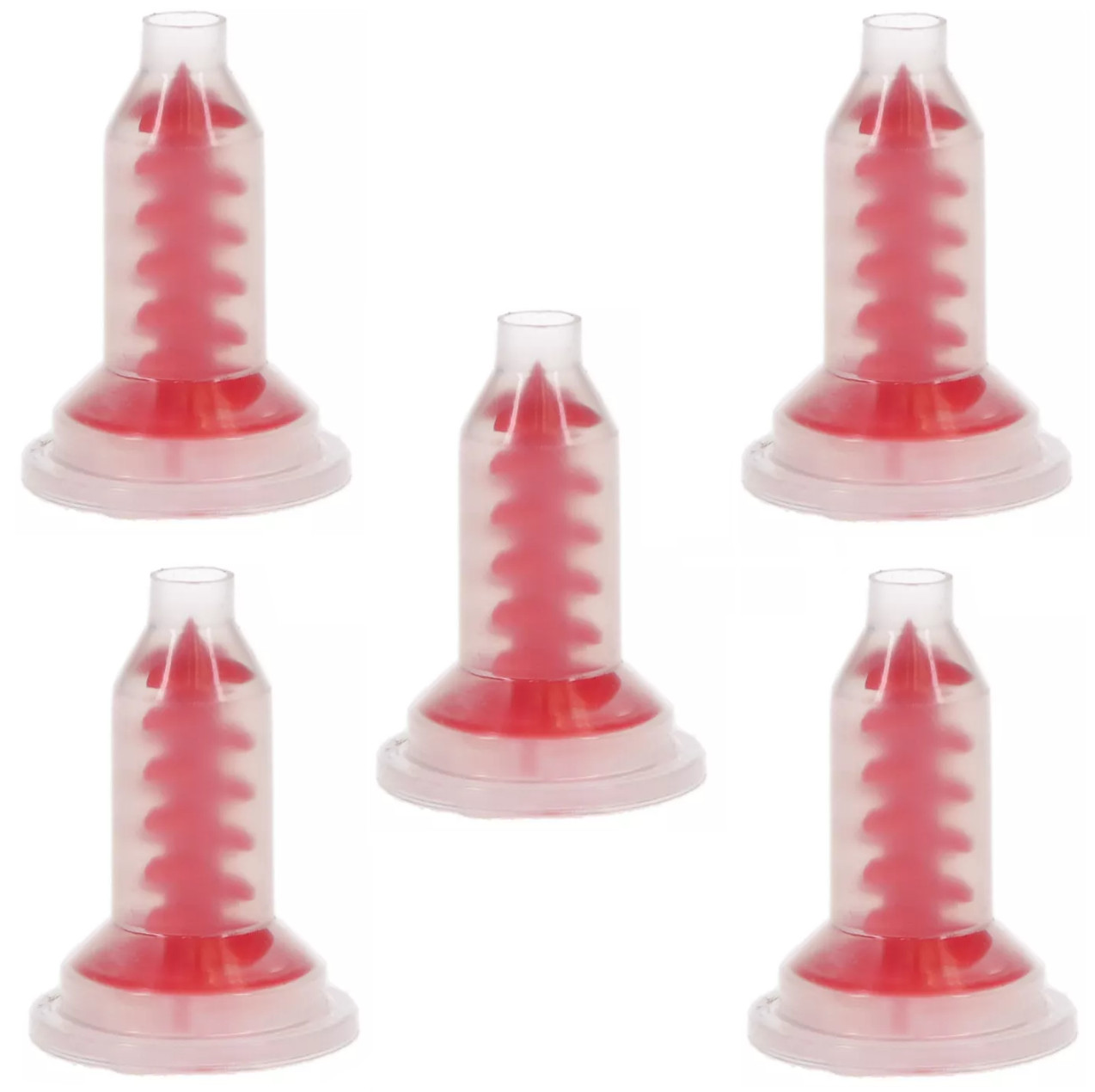 50 Penta Mixing Tips – Red Dental Impression Tips for 3m Pentamix Machine