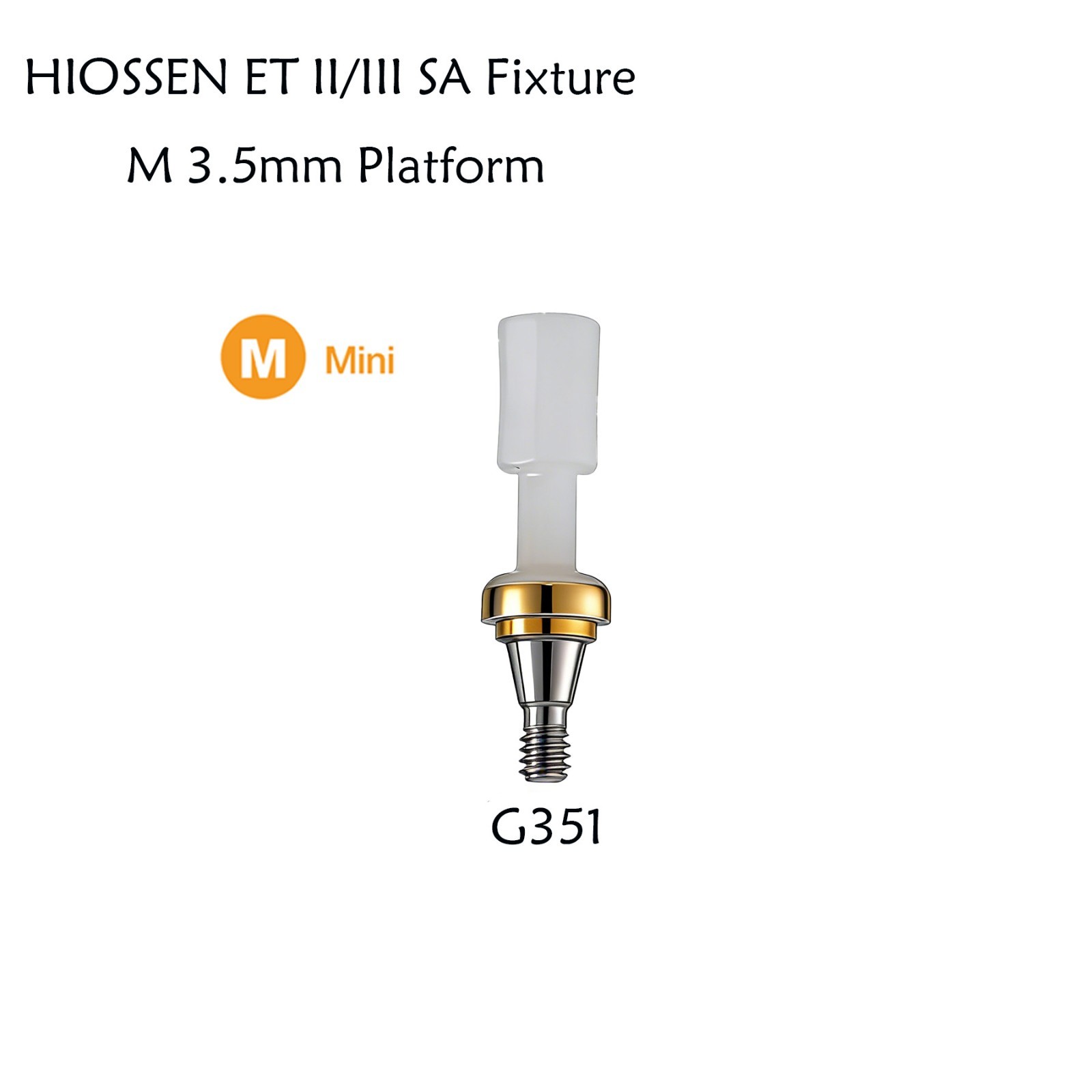 Hiossen Implant Locator Titanium Abutment 3.7mm Dia 1-7.0 mm Height Mini/Regular