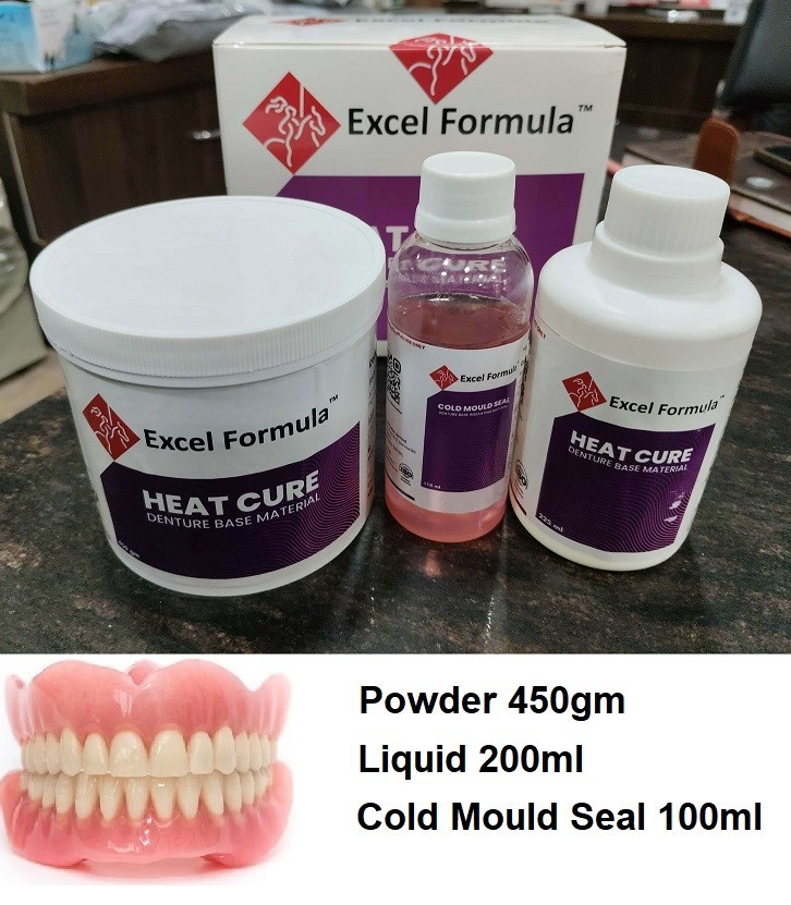 Excel Dental Superior Quality HEAT CURE Denture Base Material – PACKS & SHADES