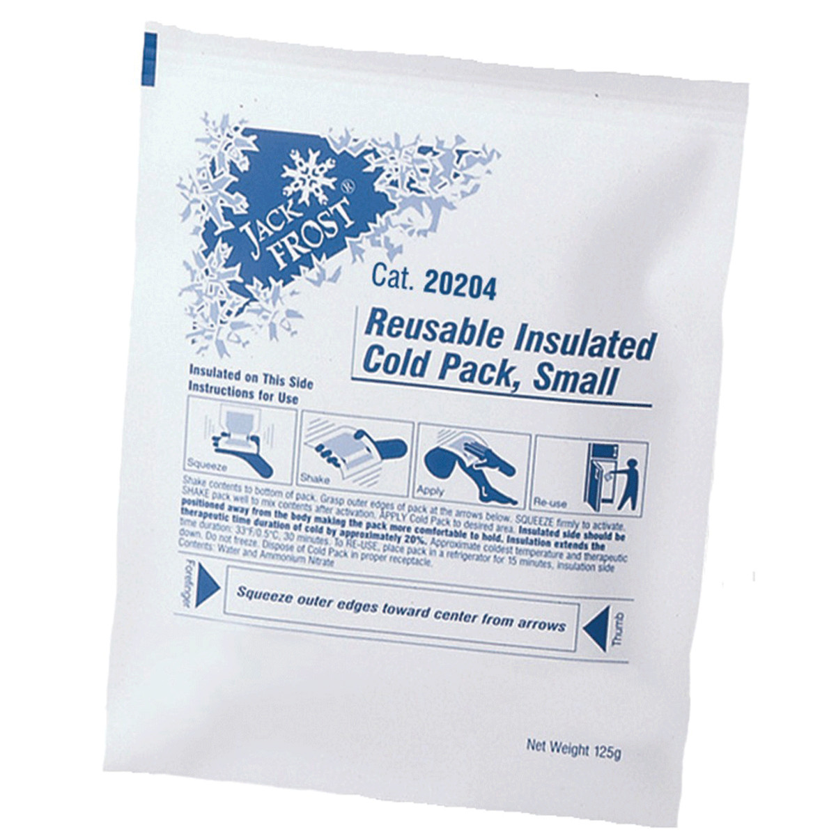 Coldstar 20204 Single Use Non-Insulated Instant Cold Packs 5″ x 7″ 24/Pk