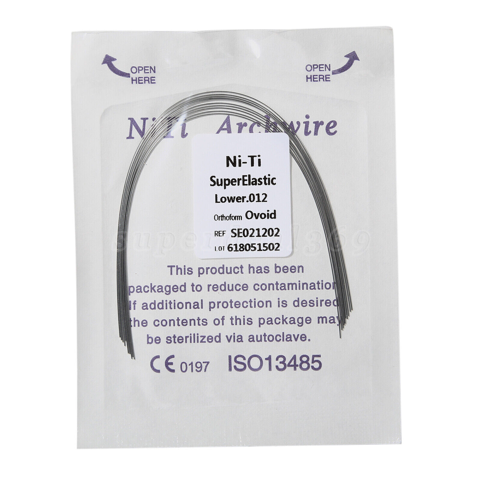 10PCS Dental Orthodontic Niti Reverse Curve Round Arch Wire Super Elastic Wires