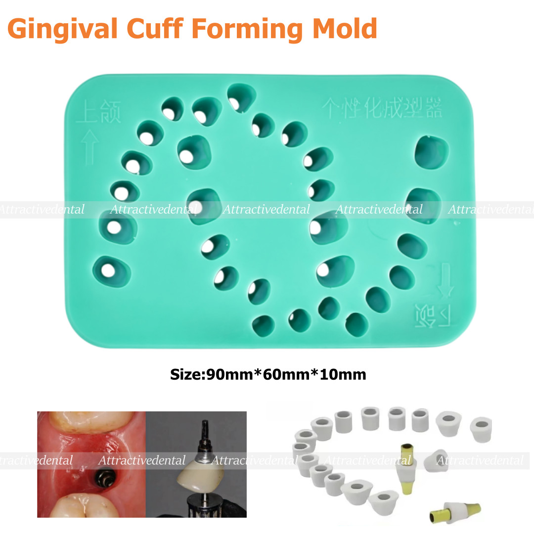 New Dental Gingival Cuff Forming Mold Customizable Silicone Former Practice Mold