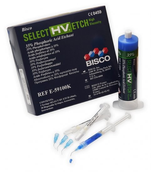 Bisco E-59100K Select HV Dental Etch Standard Etchant Kit Blue
