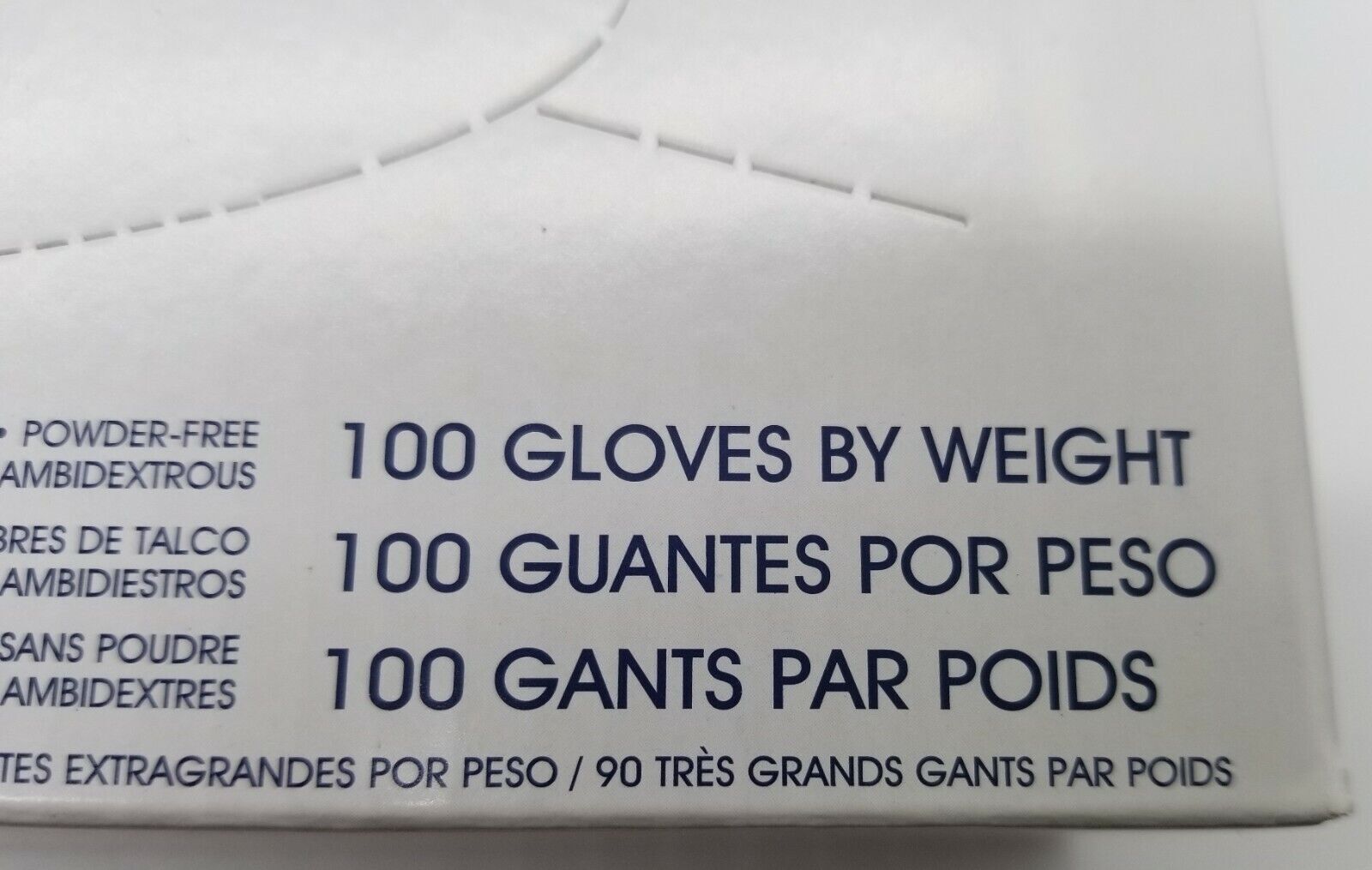 One(1) Box of 100 Uline Medium S-12549 Nitrile Gloves Exam Grade Powder Free