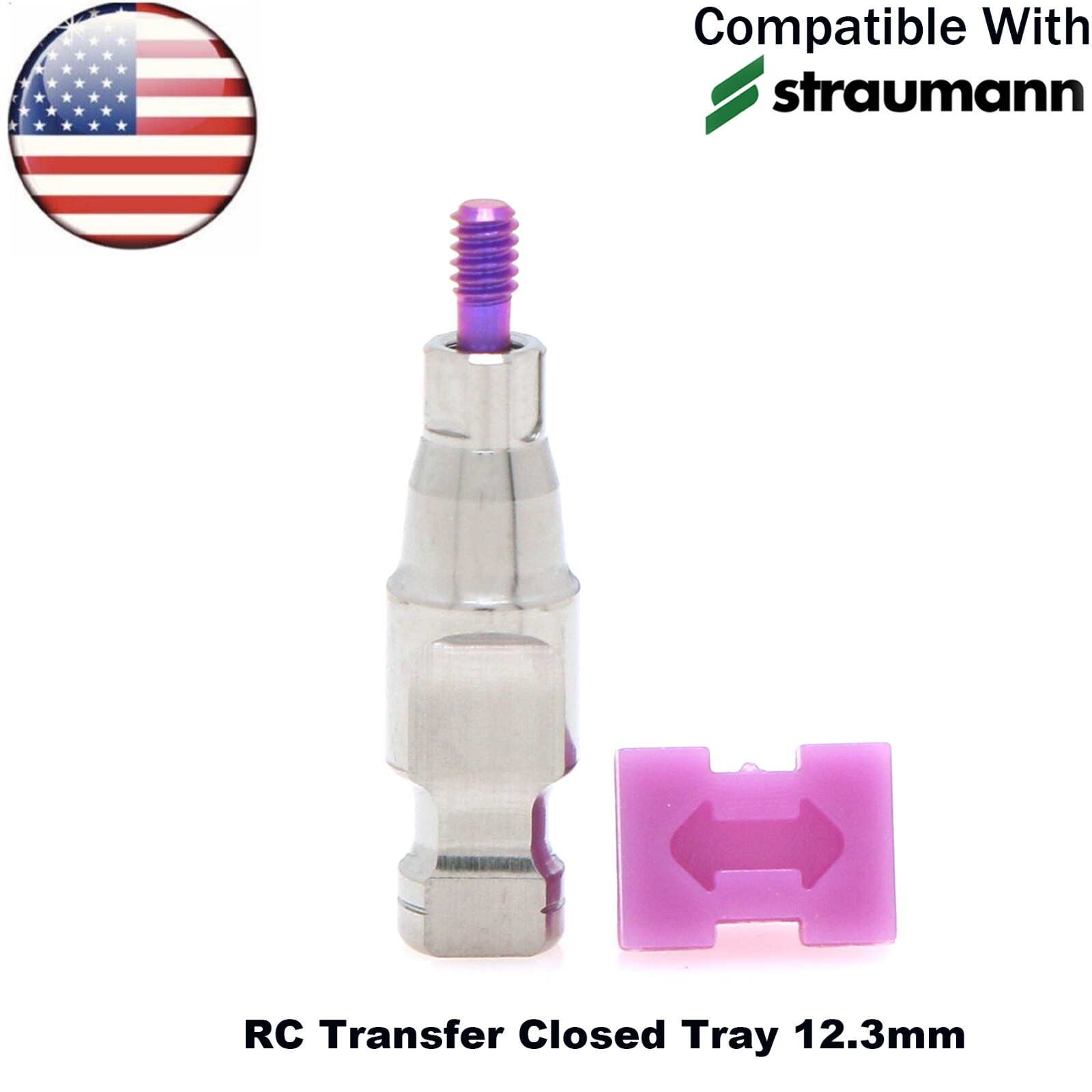 US Dental Fits Straumann ITI Transfer Open/Closed Tray NC/RC Impression Coping