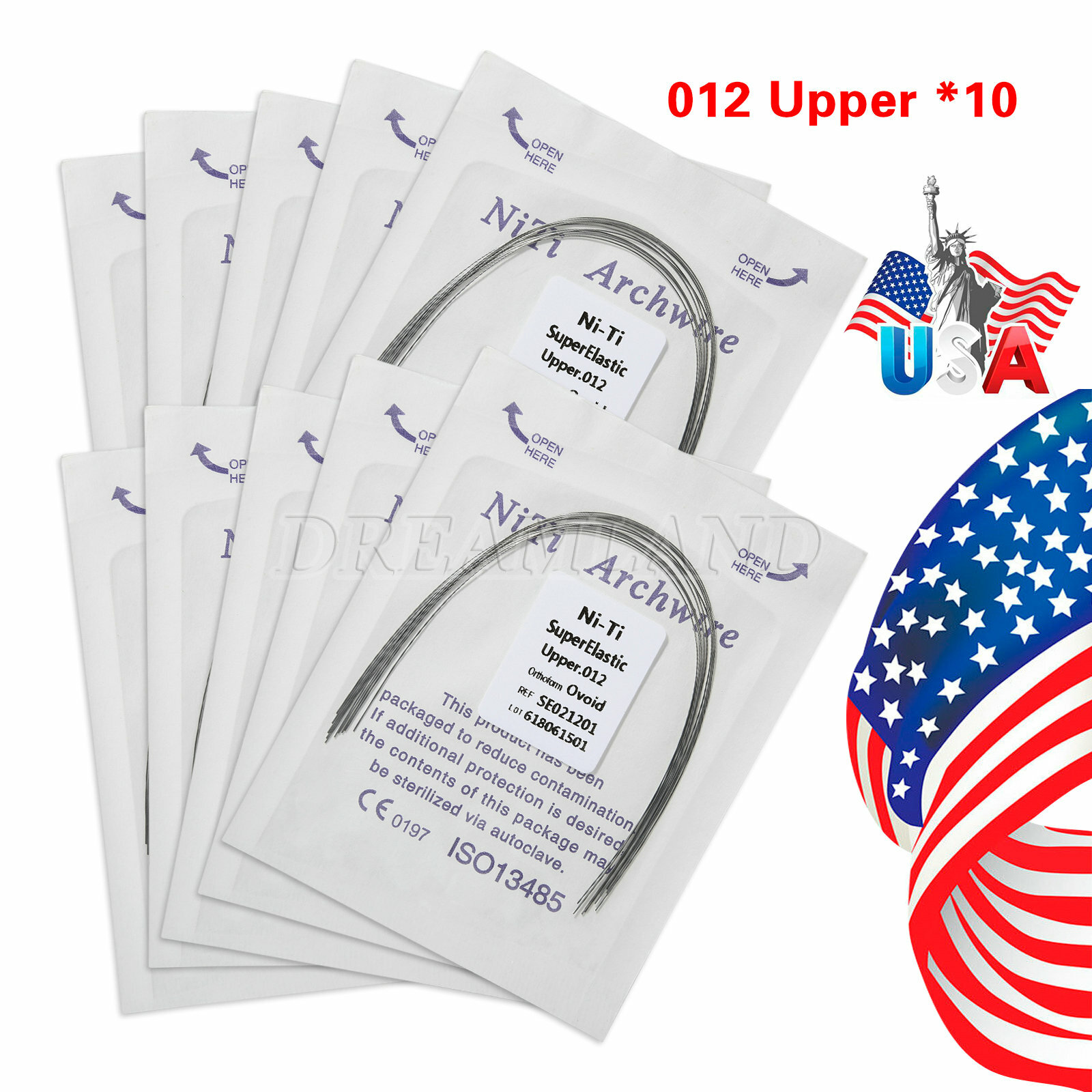 Orthodontic Dental Arch Wire Super Elastic Niti Round Upper & Lower Ortho L5C