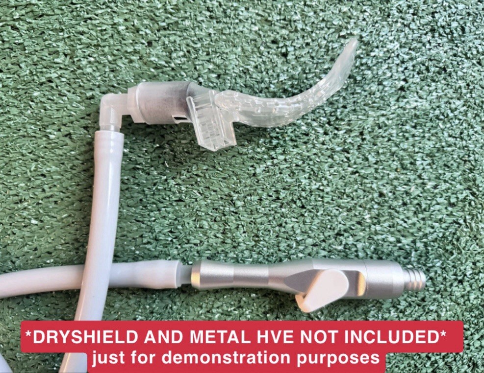 Autoclavable Dental Isolation Adapter for DryShield Dry Shield HVE Suction Tube