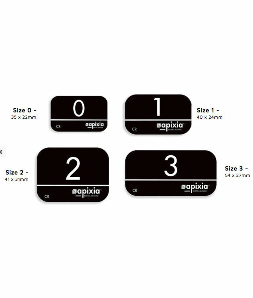 Apixia Original Phosphor plates for scanner all size 0, 1 & 2 USA 4/pk