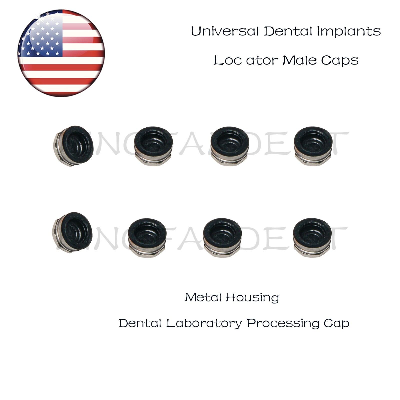 US Overdenture Locator Abutment Male Cap &Tools For Zimmer/BEGO/MIS/Cortex/Adin