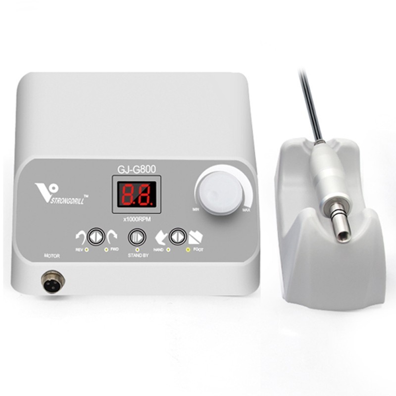 G800 Strong Dental Micro Motor Polisher Machine 50000 RPM with E-type Handpiece