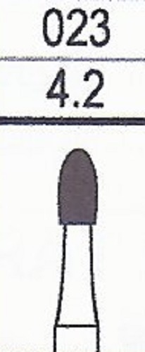 FG7408 Premium Carbide Egg Shaped Bur 12 Blades 5pk