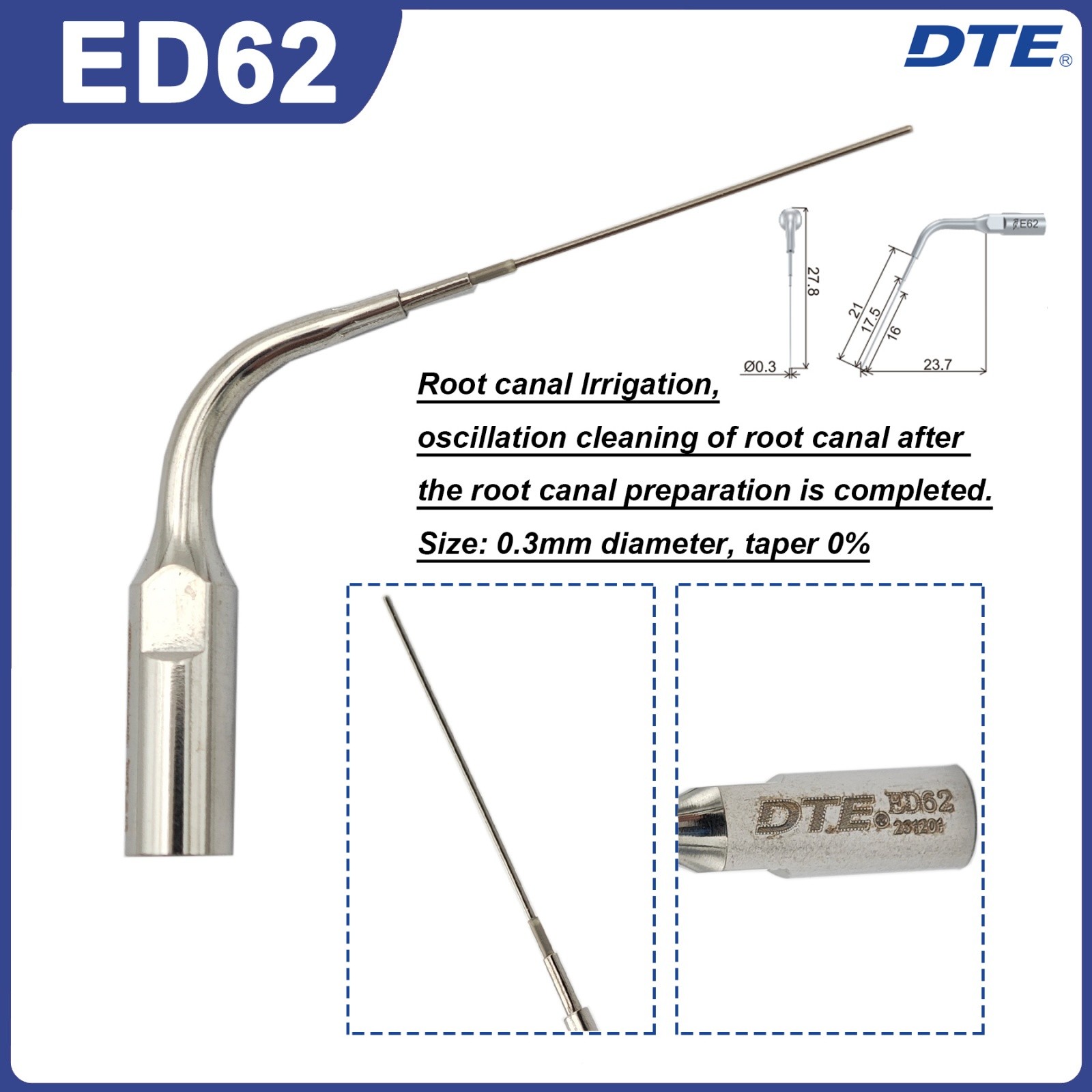Woodpecker DTE Dental Ultrasonic Scaler Tips ED Endo Tips Fit NSK SATELEC ACTEON