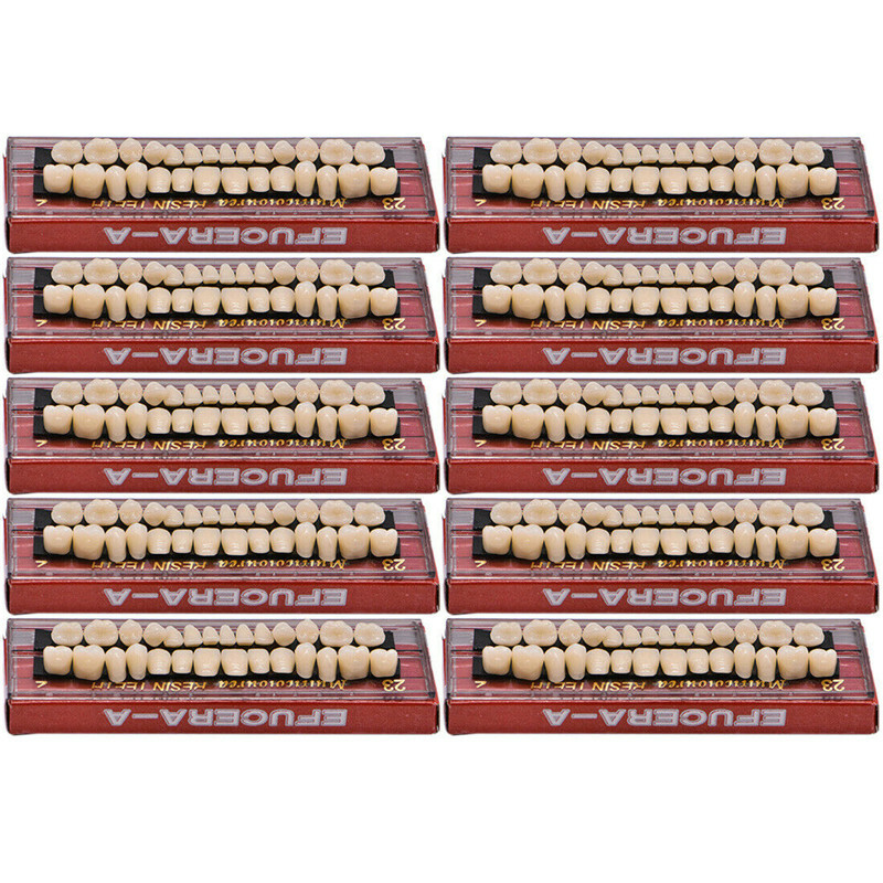 280ps Acrylic Resin Denture 23# A2 Dental Full Set Teeth Upper Lower Shade OS29