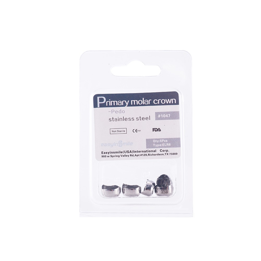 Pediatric Stainless Steel Primary Molar Crowns 5/48/96pc Dental Kids Restoration