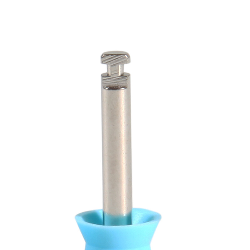 100 pieces Dental Prophy Cup Rubber Polish Polishing Tooth Latch Type Blue sx