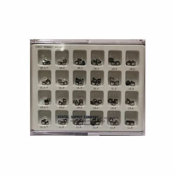 72pc Stainless Steel 1st Primary Crowns Kit DSC High Quality 3-8010 Full Kit