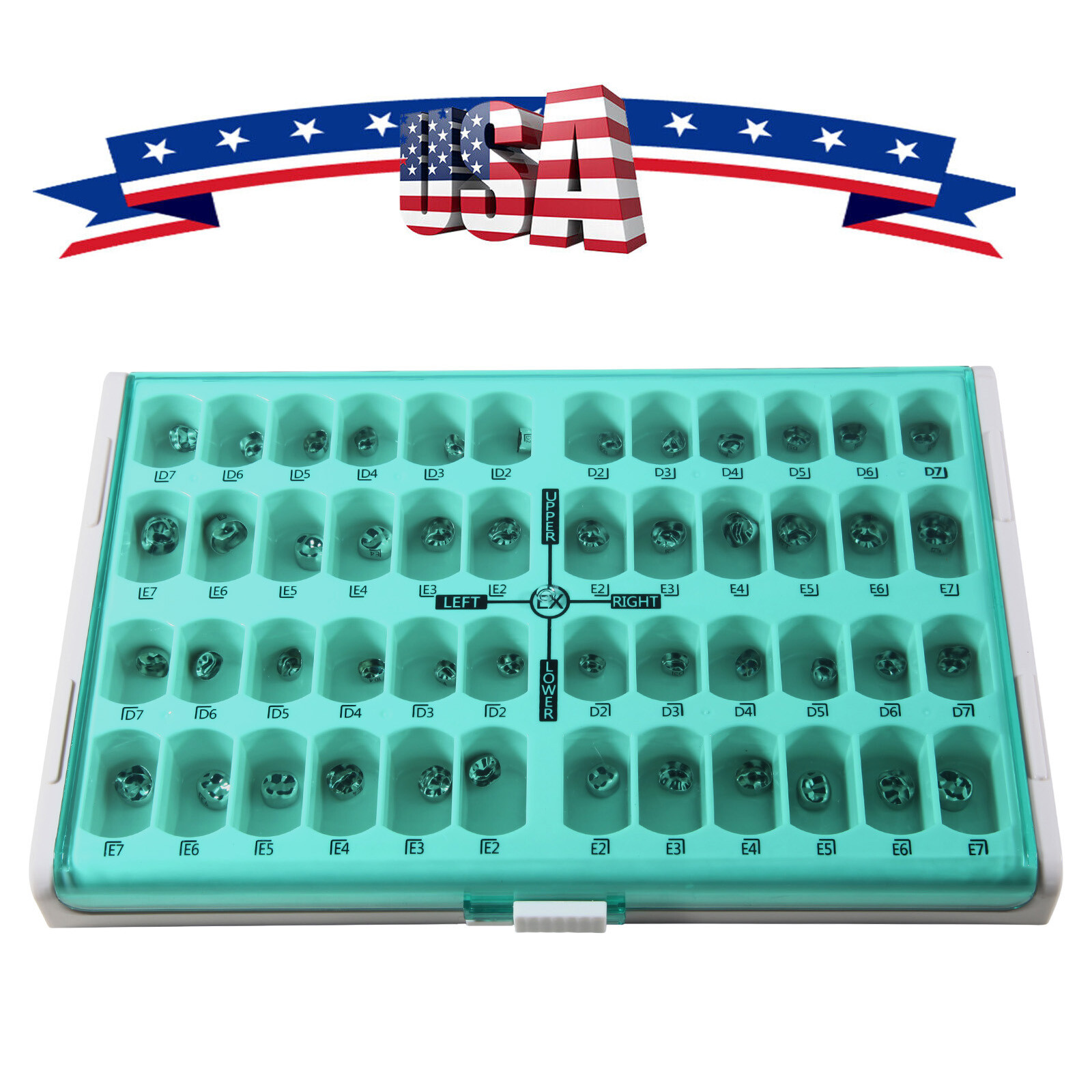 Dental Kid Primary Molar Crown Stainless Steel Pediatric Preformed 48 Size USA