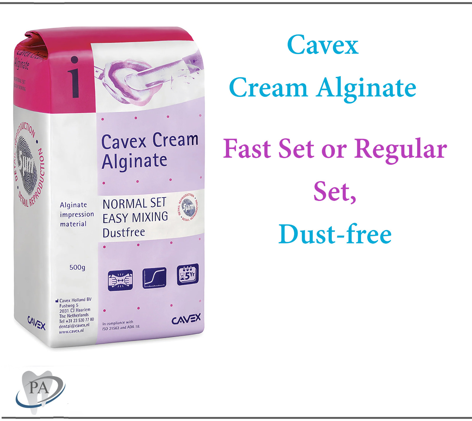 10 Pack Cavex Cream Alginate Normal Set Impression Material Bubble Gum Aroma 1.1