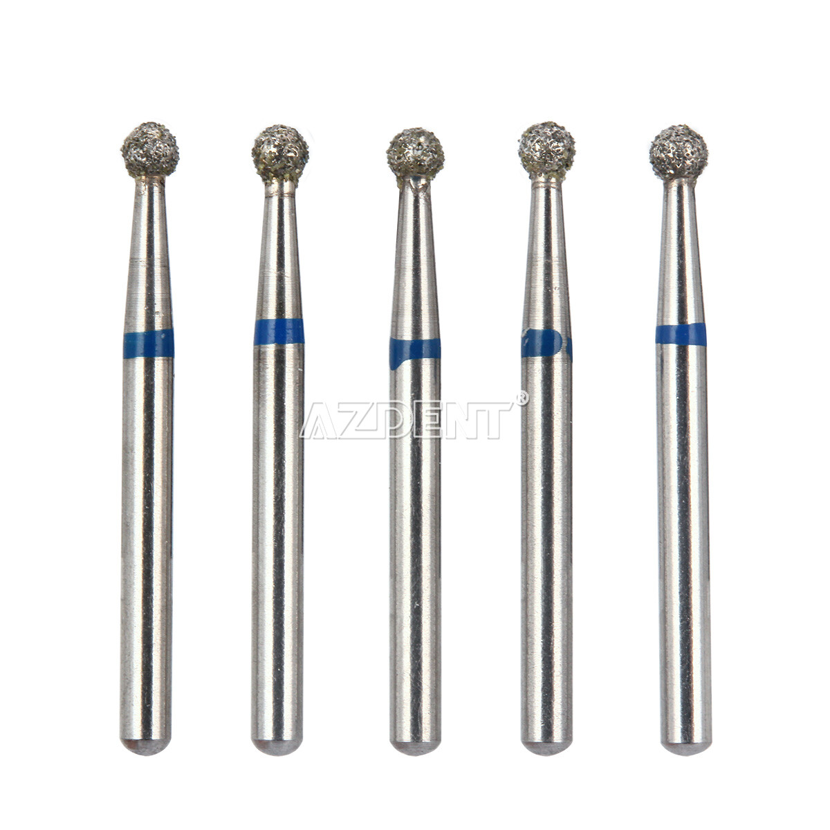 NSK Style AZDENT Dental Diamond Burs Drill Fit For High Speed Handpiece 5Pcs/Box