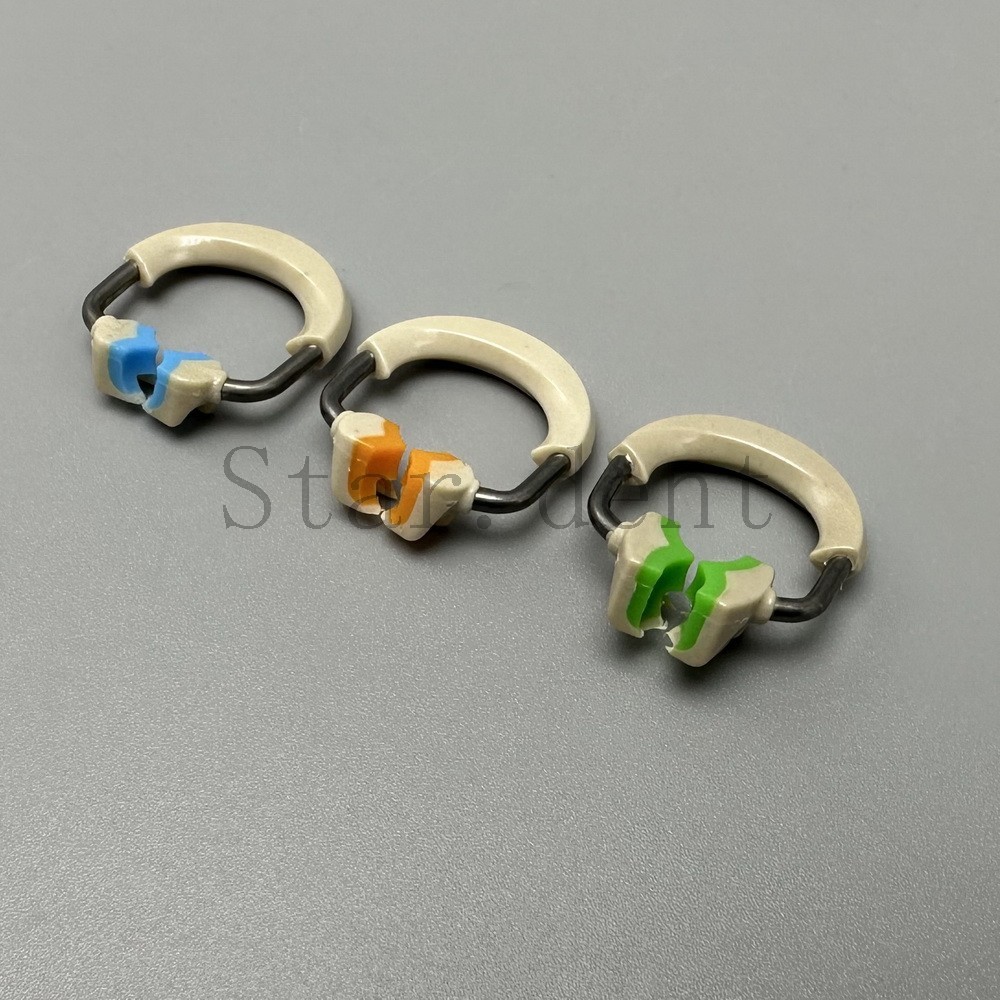Dental Sectional Matrix System Nickel Titanium Alloy Matrices Clip Ring Band
