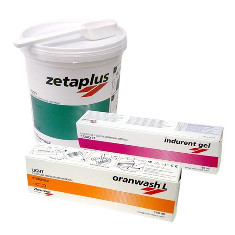 Zhermack Zetaplus Intro Kit Putty Oranwash Indurent Gel Impression Material Fast