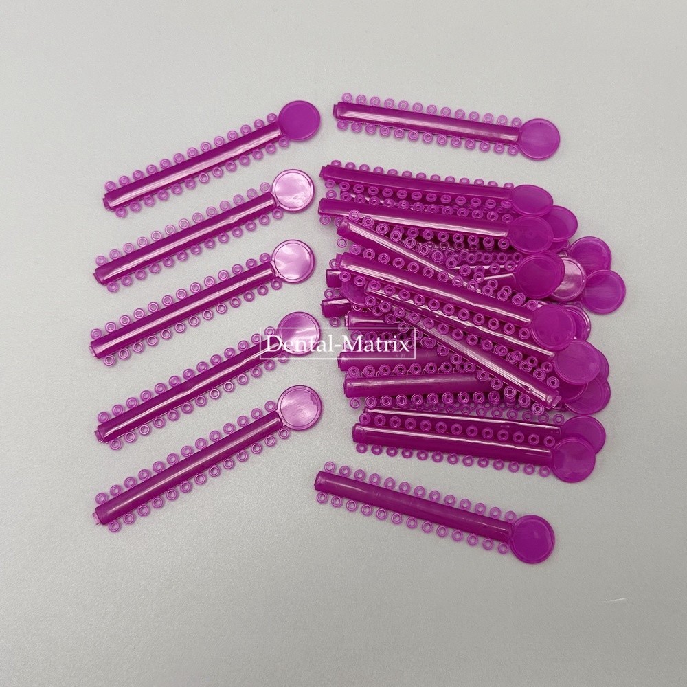 Dental Ortho Ligature Ties Elastic Rubber Bands 1040Pcs For Teeth Bracket Brace