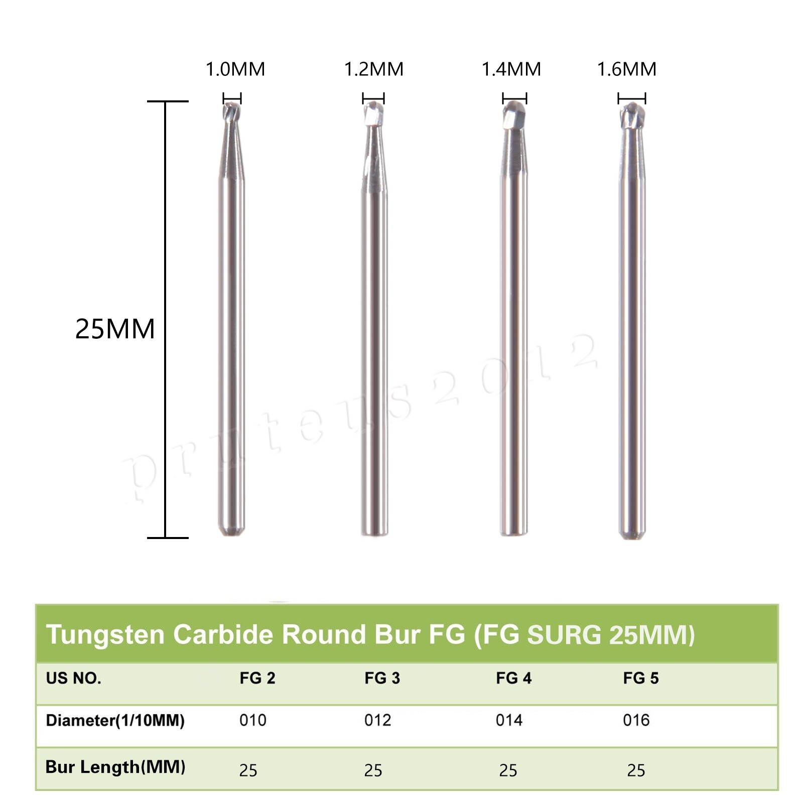 Dental Oral Surgical Bur Carbide Round Straight Taper Fissure Pear FG SURG