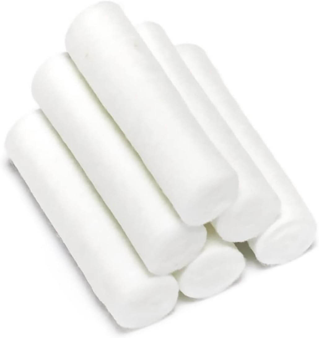Dental Cotton Rolls for Nose Plugs, Mouth Care 1.5″