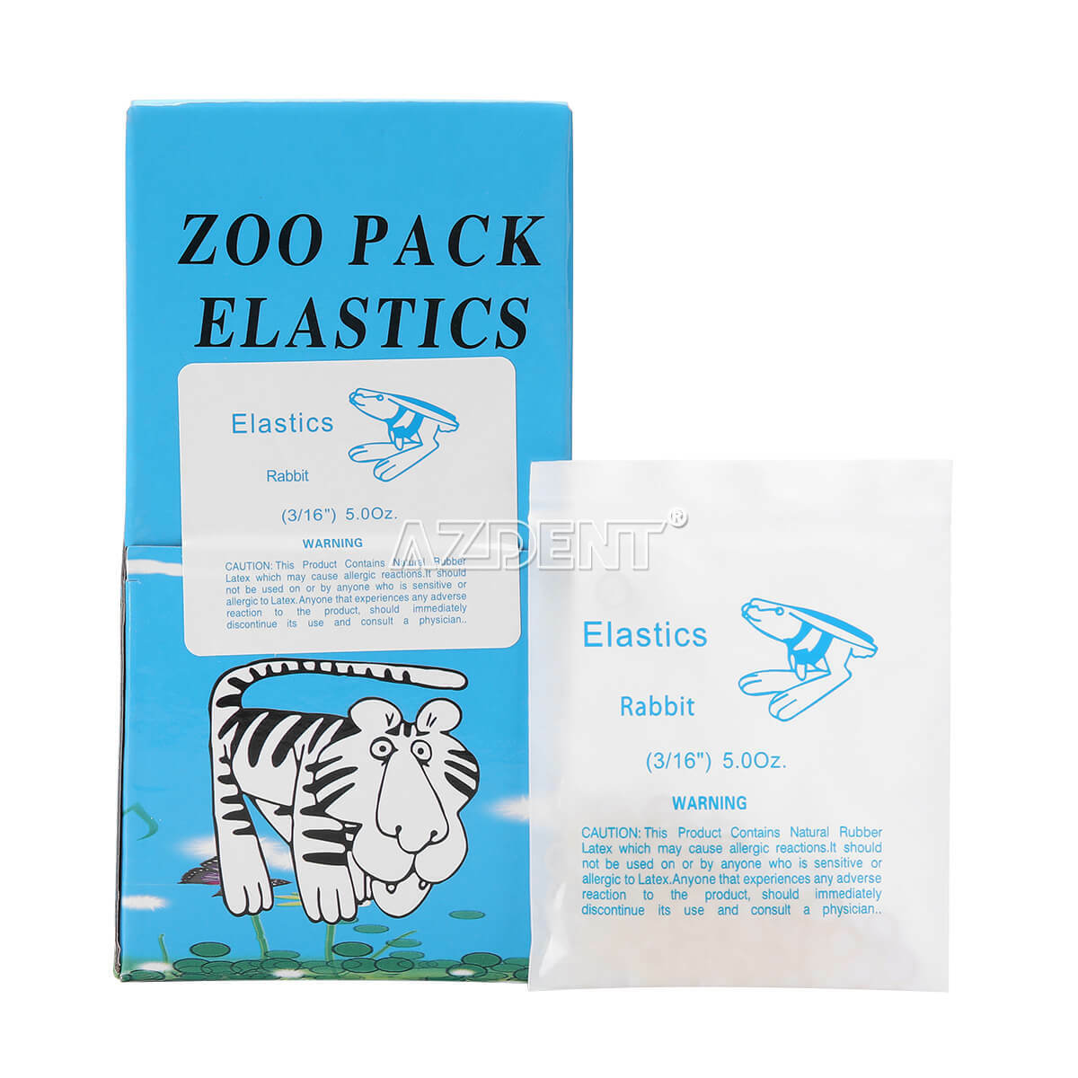 5000Pcs Dental Ortho Elastic Rubber Bands 1/4 3/16 1/8 5/16 3.5OZ 5.0OZ 6.5OZ