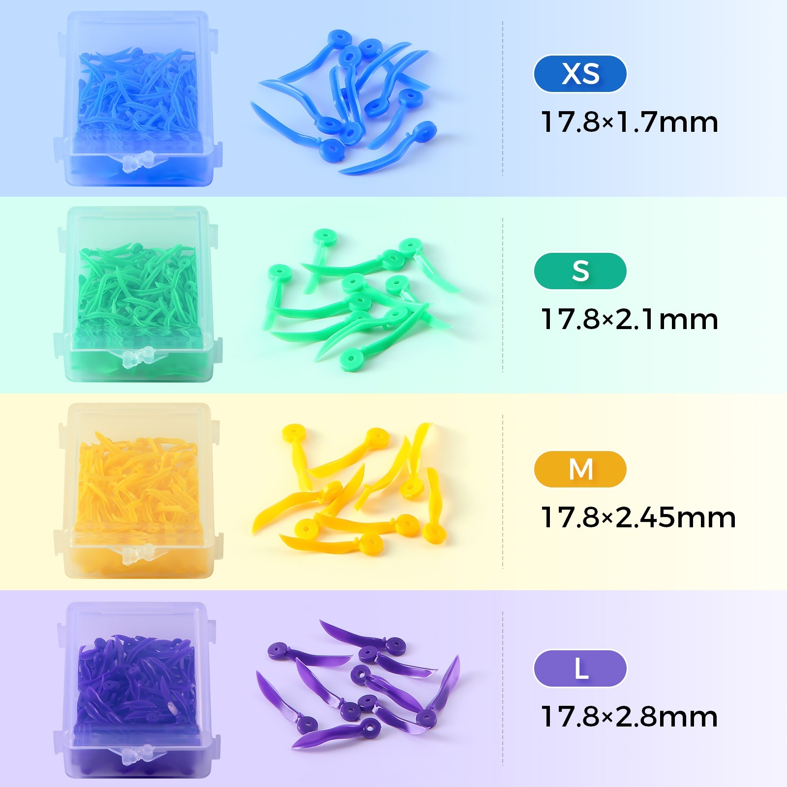 Dental Disposable Plastic With Hole Interdental Composite Diastema 100pcs/box