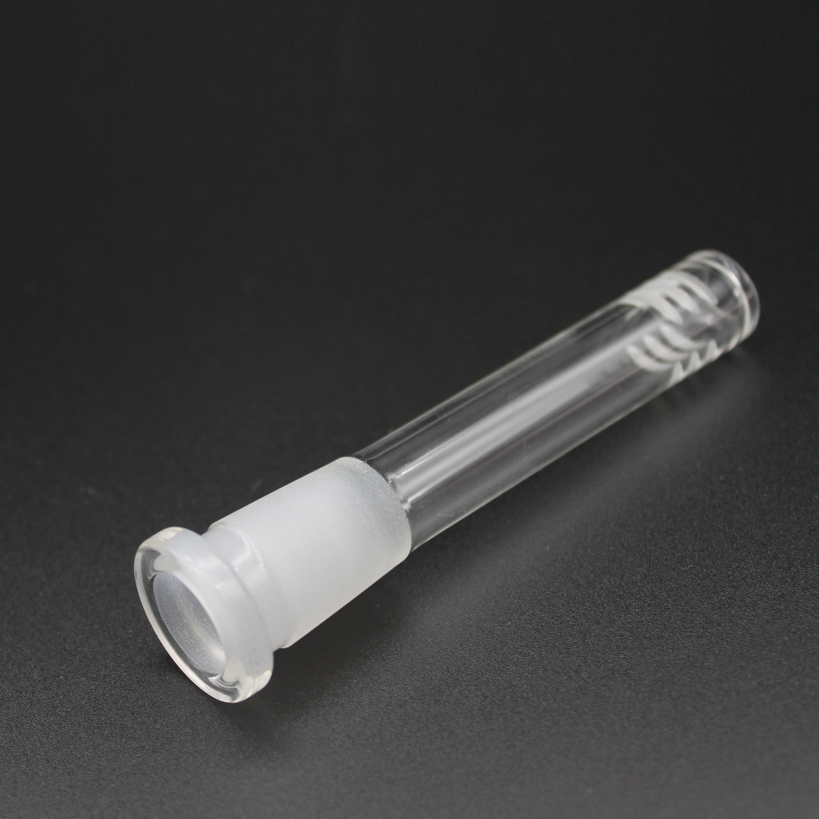 Clear Pyrex Borosilicate Lab Glass 18mm / 14mm Low Profile Downstem (2.5-7″)