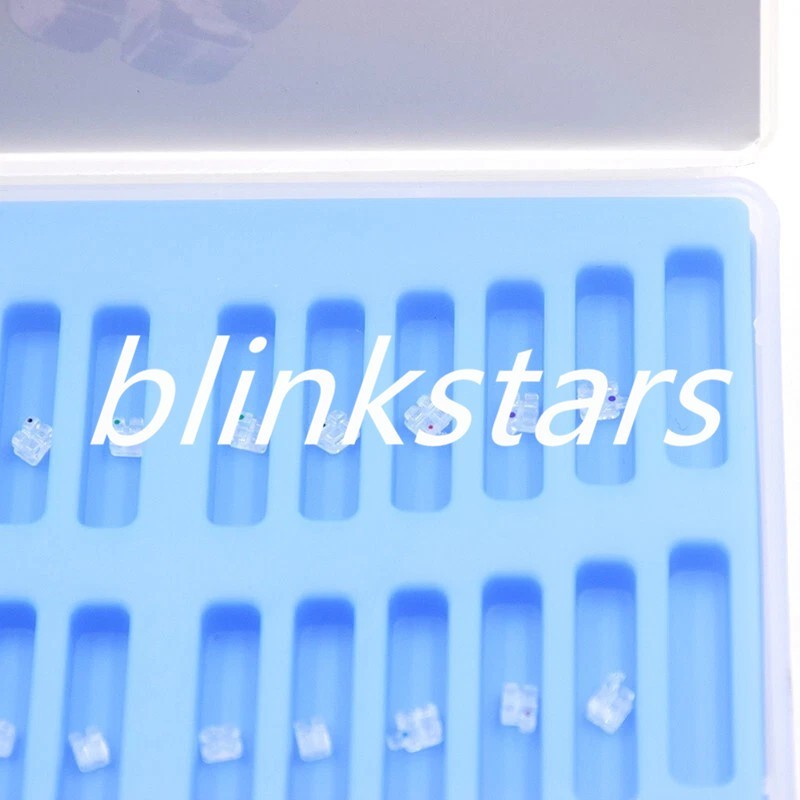 20 Pcs/Pack Orthodontic Dental Ceramic Monocrystalline Sapphire Bracket 345 Hook