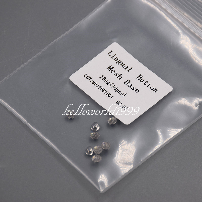50 Pcs Dental Supplies Orthodontic Ortho Lingual Buttons for Bondable Round Base
