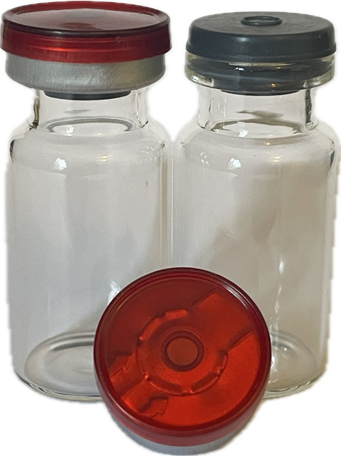 10mL Clear Vials (10) Flip Top Seals (BUYER SEALS W/CRIMPING TOOL NOT INCLUDED)
